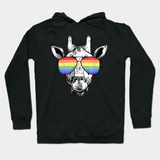 Lgbt Gay Pride Rainbow Flag Giraffe Lgbtq Hoodie